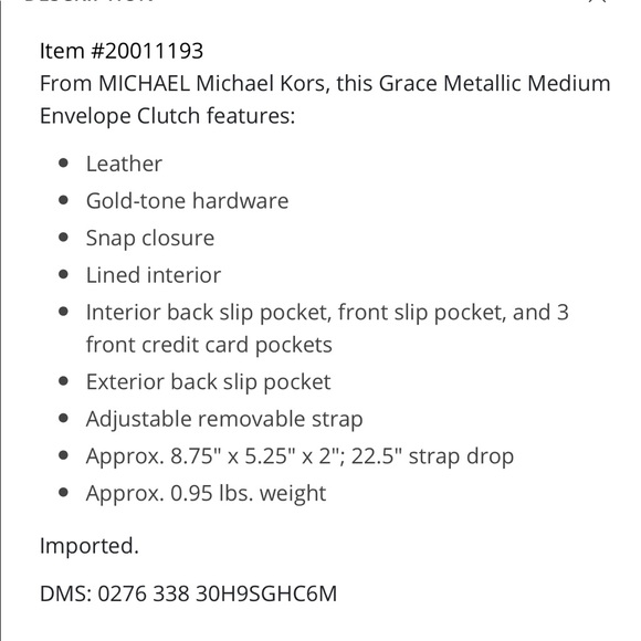 NWT Michael Kors Envelope Clutch/Crossbody - Picture 15 of 16